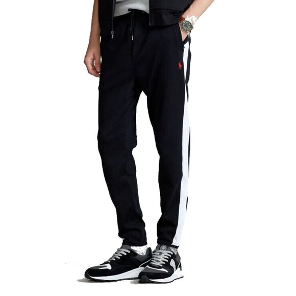 Polo Ralph Lauren Men’s 3XB Black Cotton Interlock Jogger Sweatpants Big & Tall - Picture 3 of 9